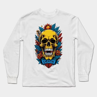 Colorful Skull Death Long Sleeve T-Shirt